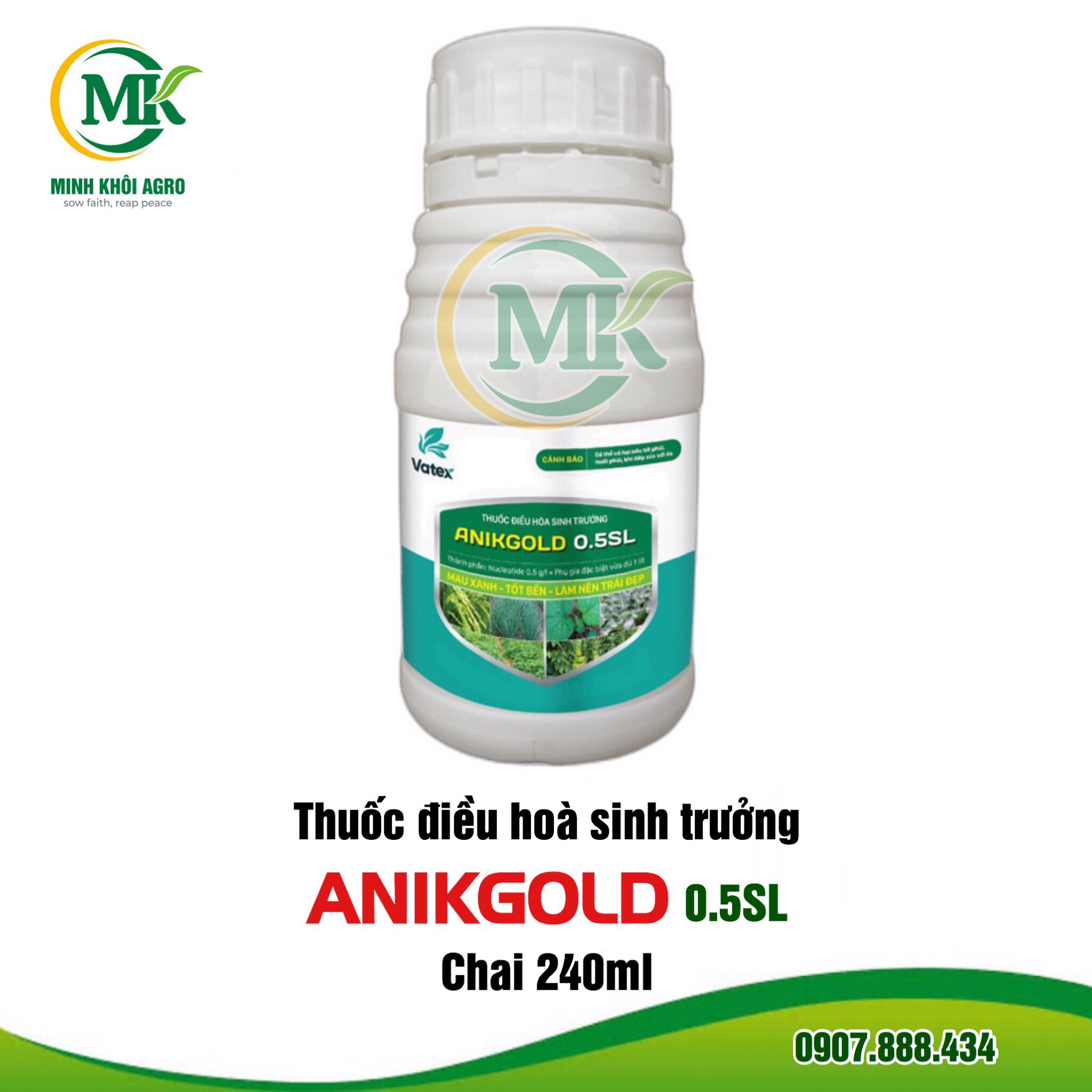 Thuốc điều hòa sinh trưởng AnikGold 0.5SL - Chai 240ml